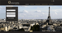 Desktop Screenshot of goldhotel-montmartre.com
